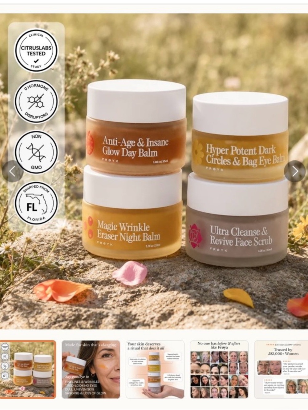 Froya Organics Anti-Age & Glow Day Balm —